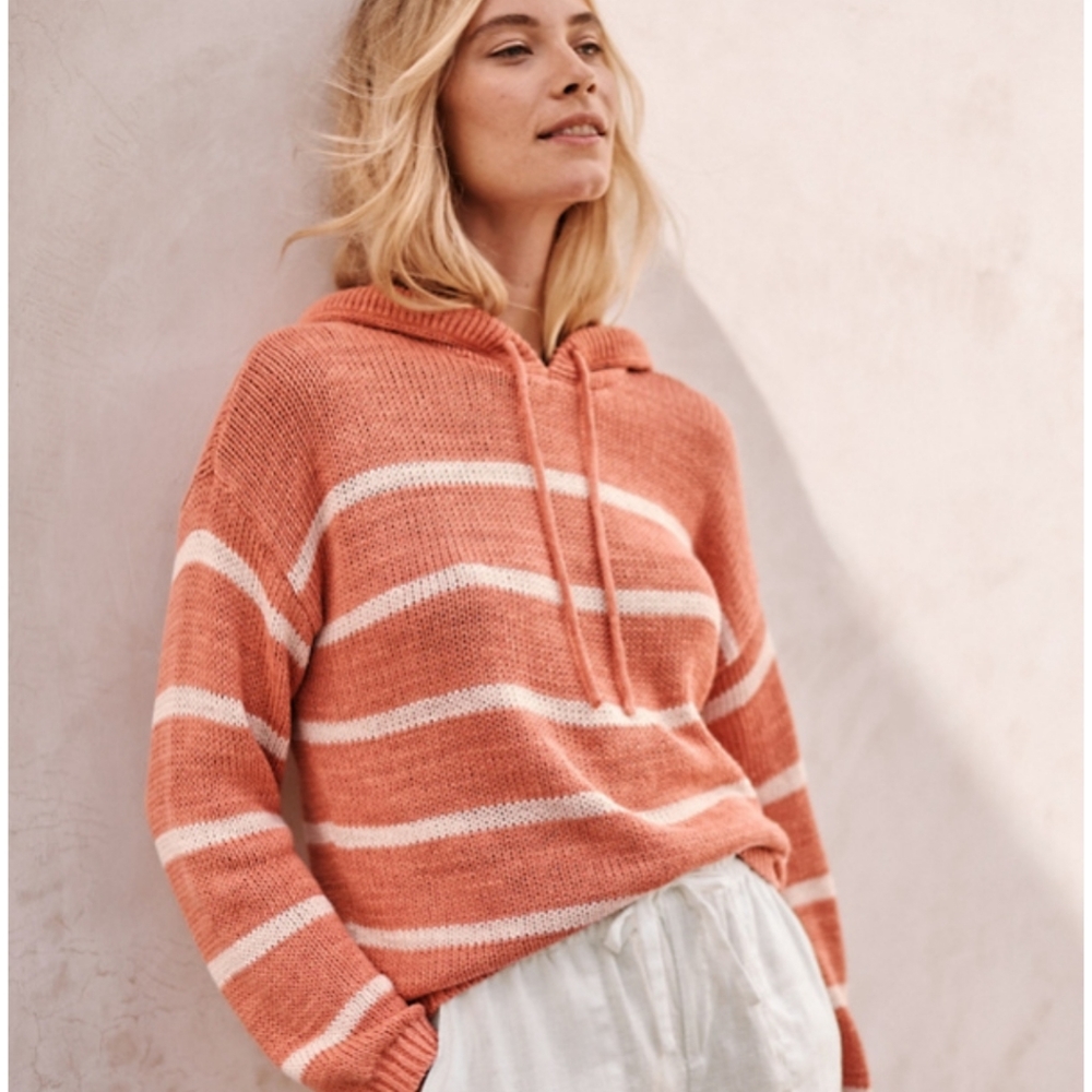 Garnet Hill Hooded Beach Sweater